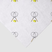 Doubles Tennis Thema Sport Seidenpapier (Ausschnitt)