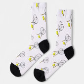 Doubles Tennis Thema Sport Socken (Linkes Detail)