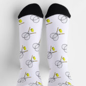 Doubles Tennis Thema Sport Socken (Oben)