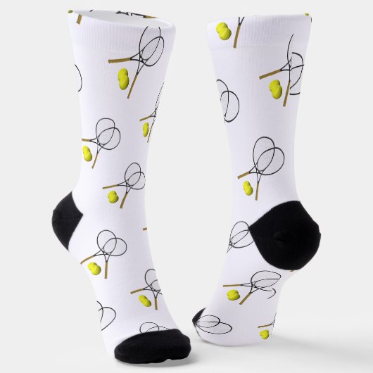Doubles Tennis Thema Sport Socken (Gewinkelt)