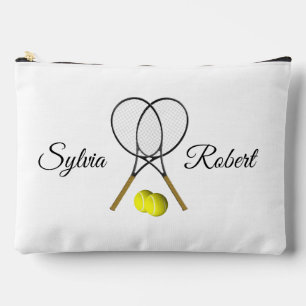 Doubles Tennis Thema Sport Zubehörtasche