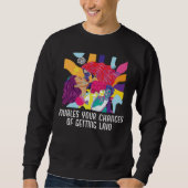 Doubles Your Chances Of Getting Laid Bisexual Prid Sweatshirt (Vorderseite)