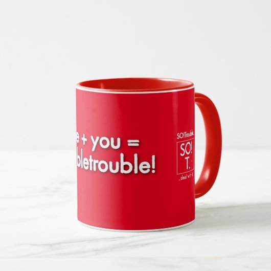 doubletrouble! mug tasse (VorderseiteRechts)