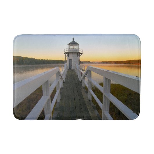 Doubling Point Lighthouse, Arrowsic Island Maine Badematte (Vorderseite)