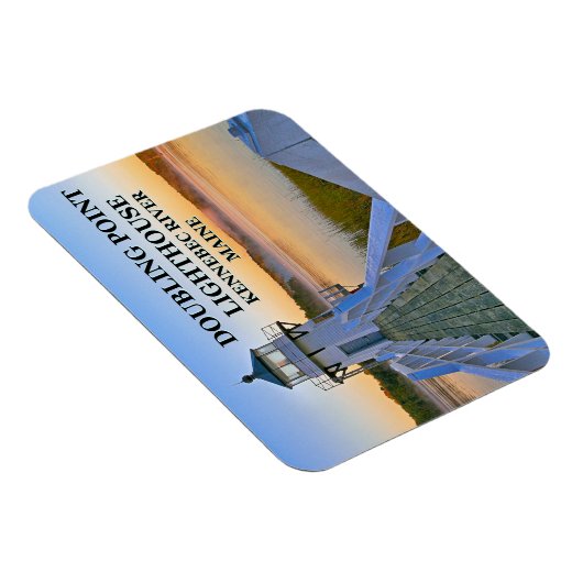 Doubling Point Lighthouse, Arrowsic Island, Maine Magnet (Rechte Seite)