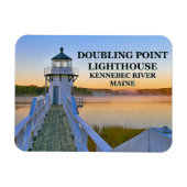 Doubling Point Lighthouse, Arrowsic Island, Maine Magnet (Horizontal)