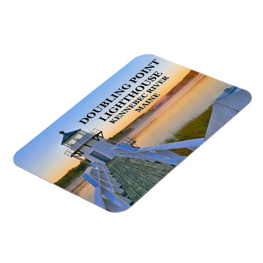 Doubling Point Lighthouse, Arrowsic Island, Maine Magnet (Linke Seite)