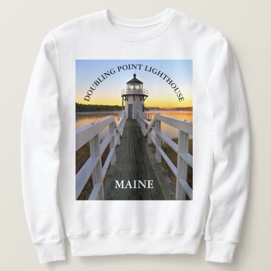 Doubling Point Lighthouse, Maine Sweatshirt (Design vorne)