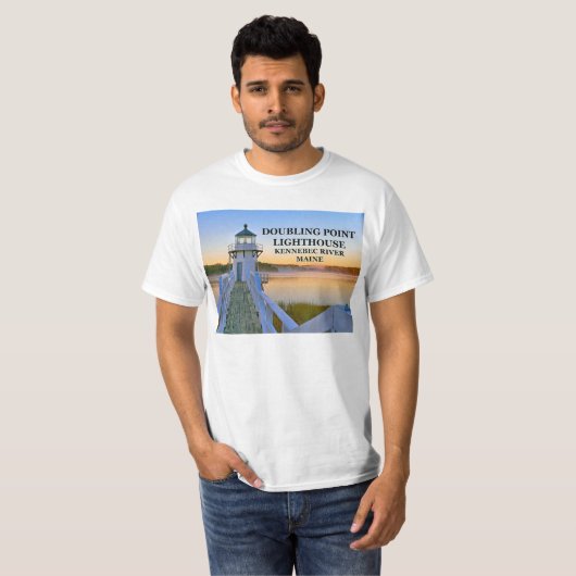 Doubling Point Lighthouse, Maine T - Shirt (Vorne ganz)