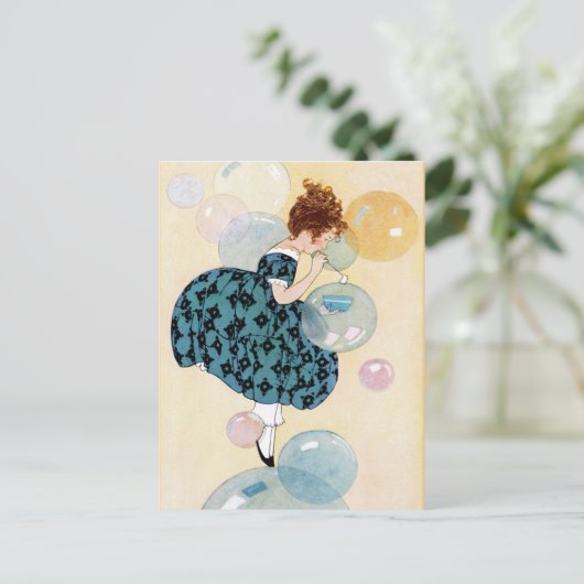 "DOUBLY BUBBLY" FLOATING FANTASY POSTKARTE (Stehend Vorderseite)