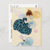 "DOUBLY BUBBLY" FLOATING FANTASY POSTKARTE (Vorne/Hinten)