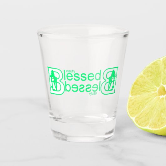 Doubly gesegnet schnapsglas (Vorderseite)