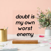 Doubt Acrylic Sign Acrylschild (Hochzeit)