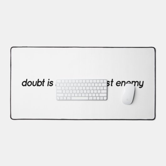 Doubt Desk Mat Schreibtischunterlage (Tastatur & Maus)