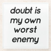 Doubt Glass Untersetzer (Vorderseite)