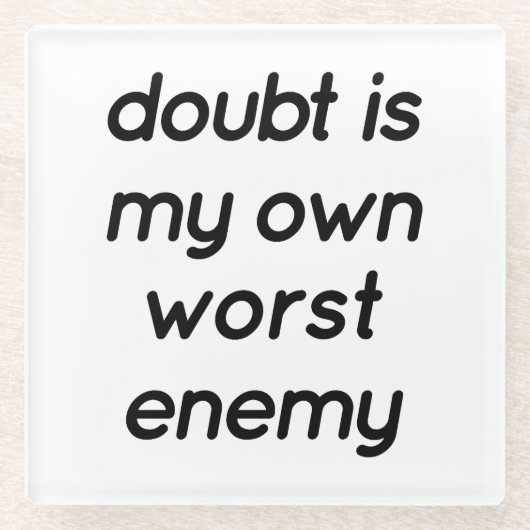 Doubt Glass Untersetzer (Vorderseite)