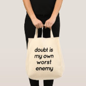 Doubt Grocery Tote Bag Tragetasche (Vorderseite (Produkt))