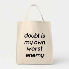 Doubt Grocery Tote Bag Tragetasche
