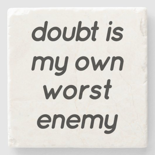 Doubt Marble Stone Untersetzer (Vorderseite)