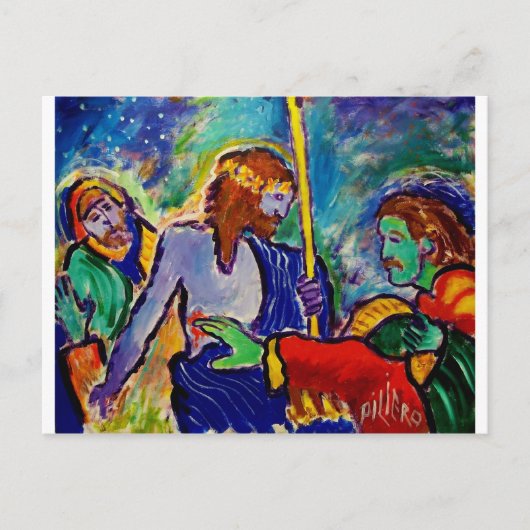 Doubting Thomas Postkarte (Vorderseite)