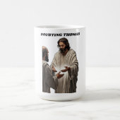 Doubting Thomas Resurrection T Shirt, Easter Gift Kaffeetasse (Mittel)