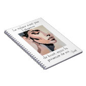 Douceur sereine en harmonie pixelisée notizblock (Rechte Seite)