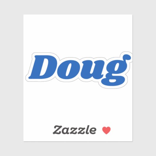 Doug Aufkleber (Blatt)