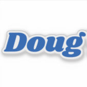 Doug Aufkleber (Vorderseite)