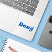 Doug Aufkleber (Laptop mit iPhone)