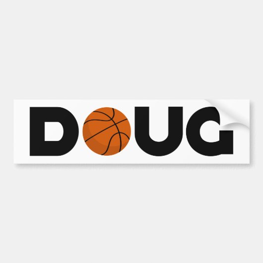 Doug Basketball Autoaufkleber (Vorne)