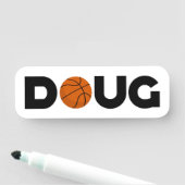 Doug Basketball Namensschild (Beispiel)