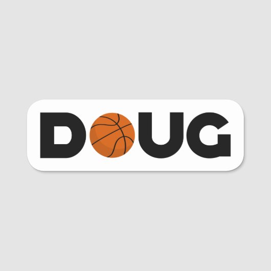 Doug Basketball Namensschild (Vorderseite)