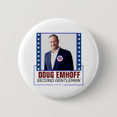 Doug Emhoff für den Zweiten Gentleman Button (Vorderseite)