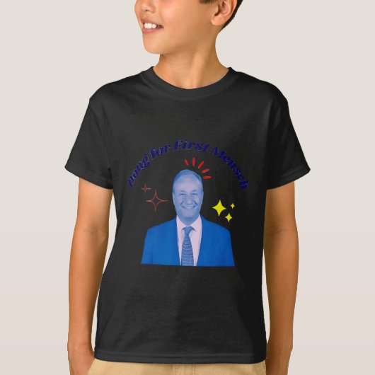 Doug for First Mensch Yiddish Kamala Harris Vote P T-Shirt (Vorderseite)