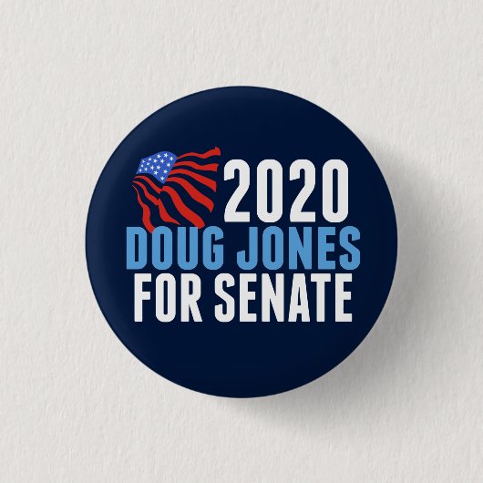 Doug Jones für den Senat Button (Vorderseite)