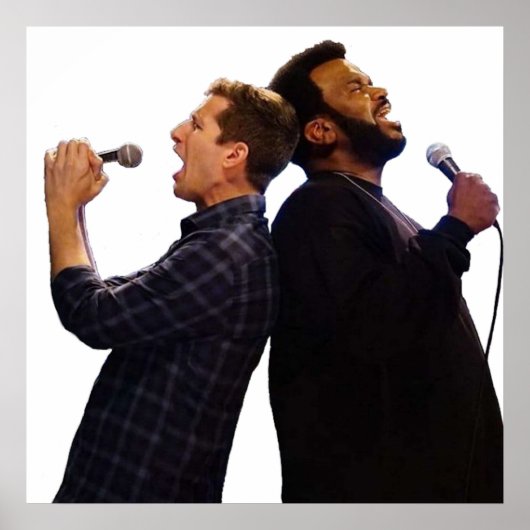 Doug Judy and Jake Peralta Brooklyn 99 Karaoke Poster (Vorne)