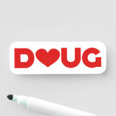 Doug Liebe Namensschild (Beispiel)