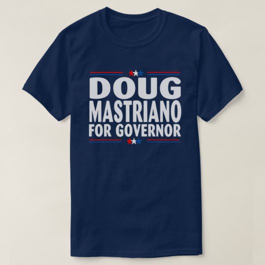 Doug Mastriano für Gouverneur Pennsylvania 0 Repub T-Shirt (Design vorne)