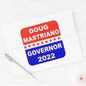 Doug Mastriano Governor Pennsylvania Quadratischer Aufkleber (Umschlag)