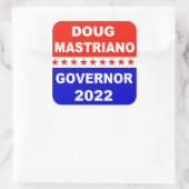 Doug Mastriano Governor Pennsylvania Quadratischer Aufkleber (Tasche)