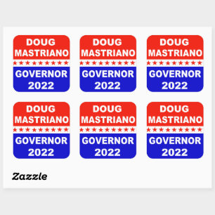 Doug Mastriano Governor Pennsylvania Quadratischer Aufkleber