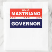Doug Mastriano Governor Pennsylvania Rechteckiger Aufkleber (Tasche)