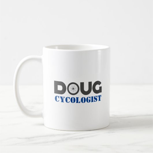 Doug Mountain Biker Coffee Tasse (Links)