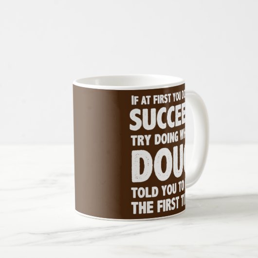Doug Personalisiert Name Birthday Gift Funny Kaffeetasse (VorderseiteRechts)
