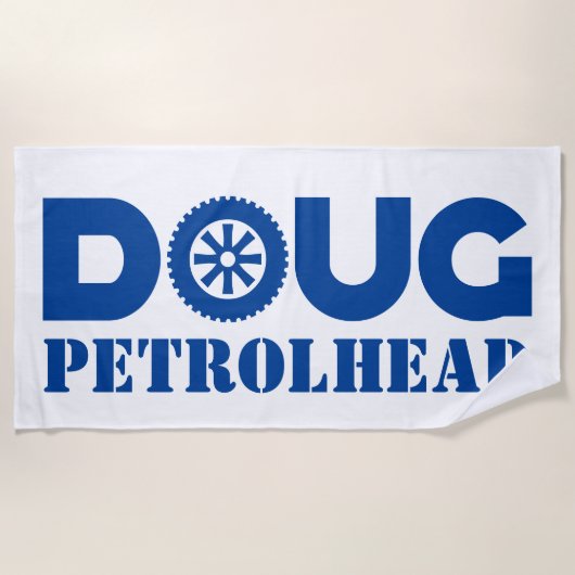 Doug Petrol Head Strandtuch (Vorderseite)
