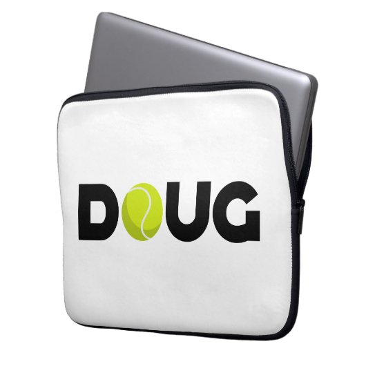 Doug Tennis Laptopschutzhülle (Vorderseite Links)