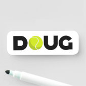 Doug Tennis Namensschild (Beispiel)