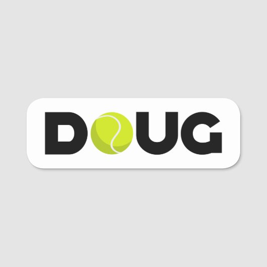 Doug Tennis Namensschild (Vorderseite)