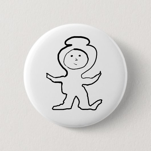 Dough Head Jammies Kid Button (Vorderseite)