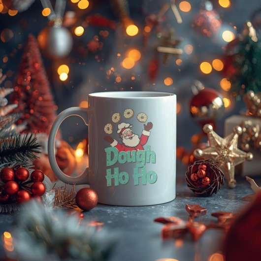 Dough Ho Ho – Funny Christmas Donut Pun  Kaffeetasse